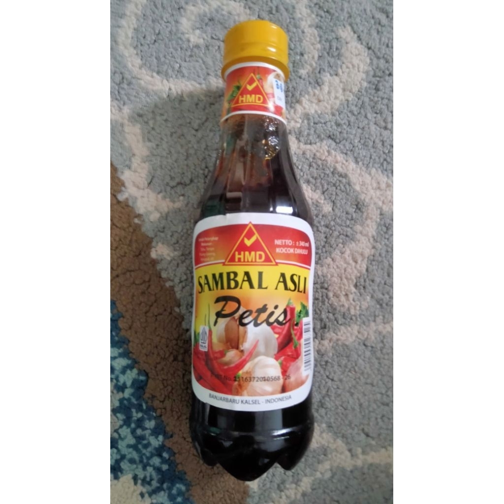 Sambal Petis HMD/ Petis Banjar/petis HMD botol plastik anti pecah.