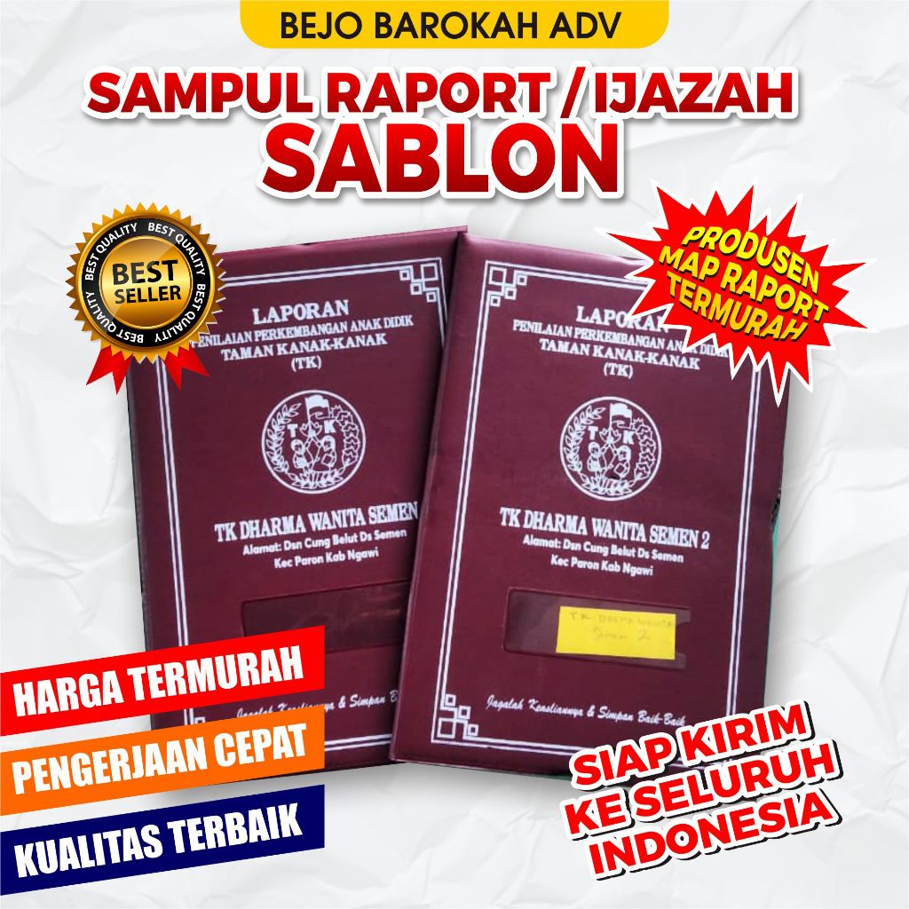 MAP RAPORT SABLON | MAP IJAZAH SABLON | MAP RAPORT K13 SABLON | MAP IJAZAH MURAH | MAP RAPORT MURAH 