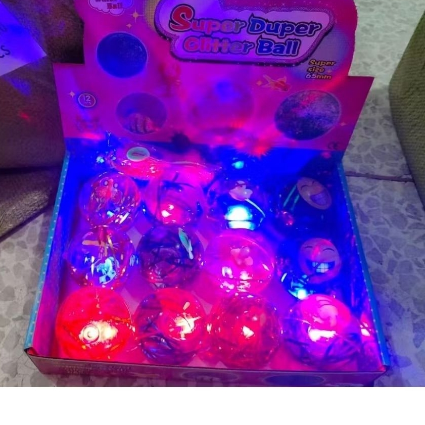 SUPER DUPER GLITTER BALL WATER BALL BOLA BEKEL NYALA 65MM BOLA AIR