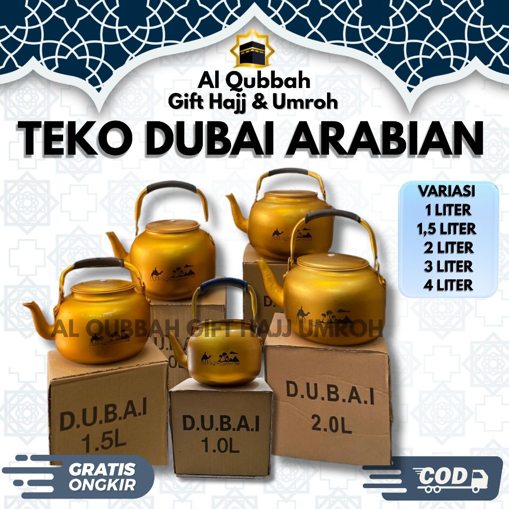 TEKO DUBAI GOLD 1 PCS TEKO ARAB CERET ARAB KETLE ARAB TEKO EMAS TEKO ARABIAN TEKO AIR ZAM ZAM TEKO A