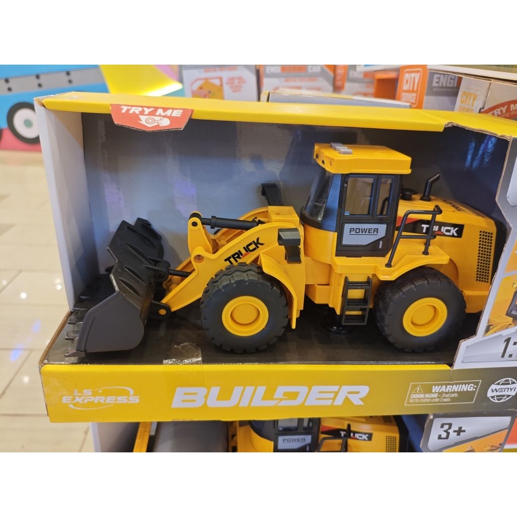 Mainan alat berat RC  Loader, bulldozer keren