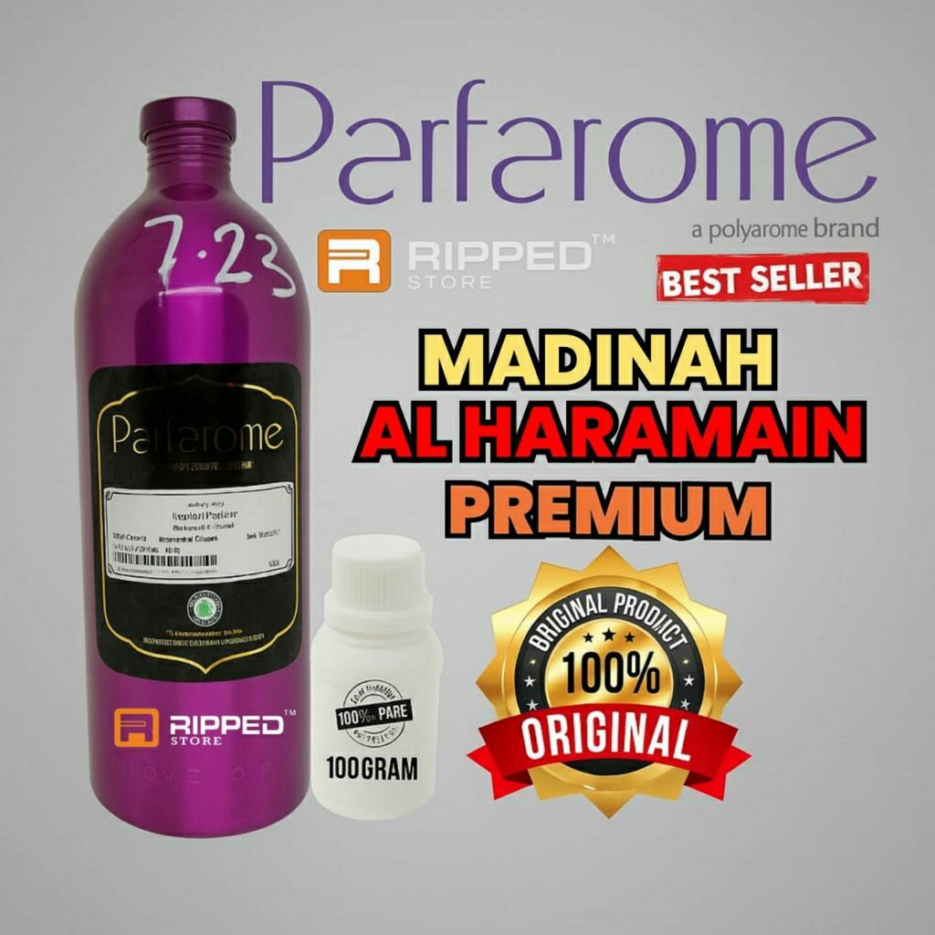 100ml Bibit Parfum Murni Madinah Al Haramain Premium Original Parfarome