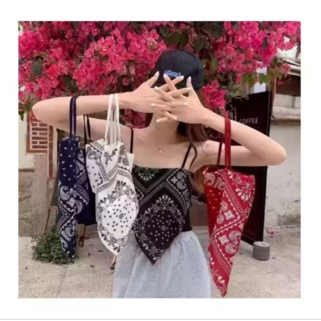 New Tank Top Crop Motif Trendy Premium Tebal Halus/ Vest Crop Tank Top/ Rompi Korean Style/ Crop Tan