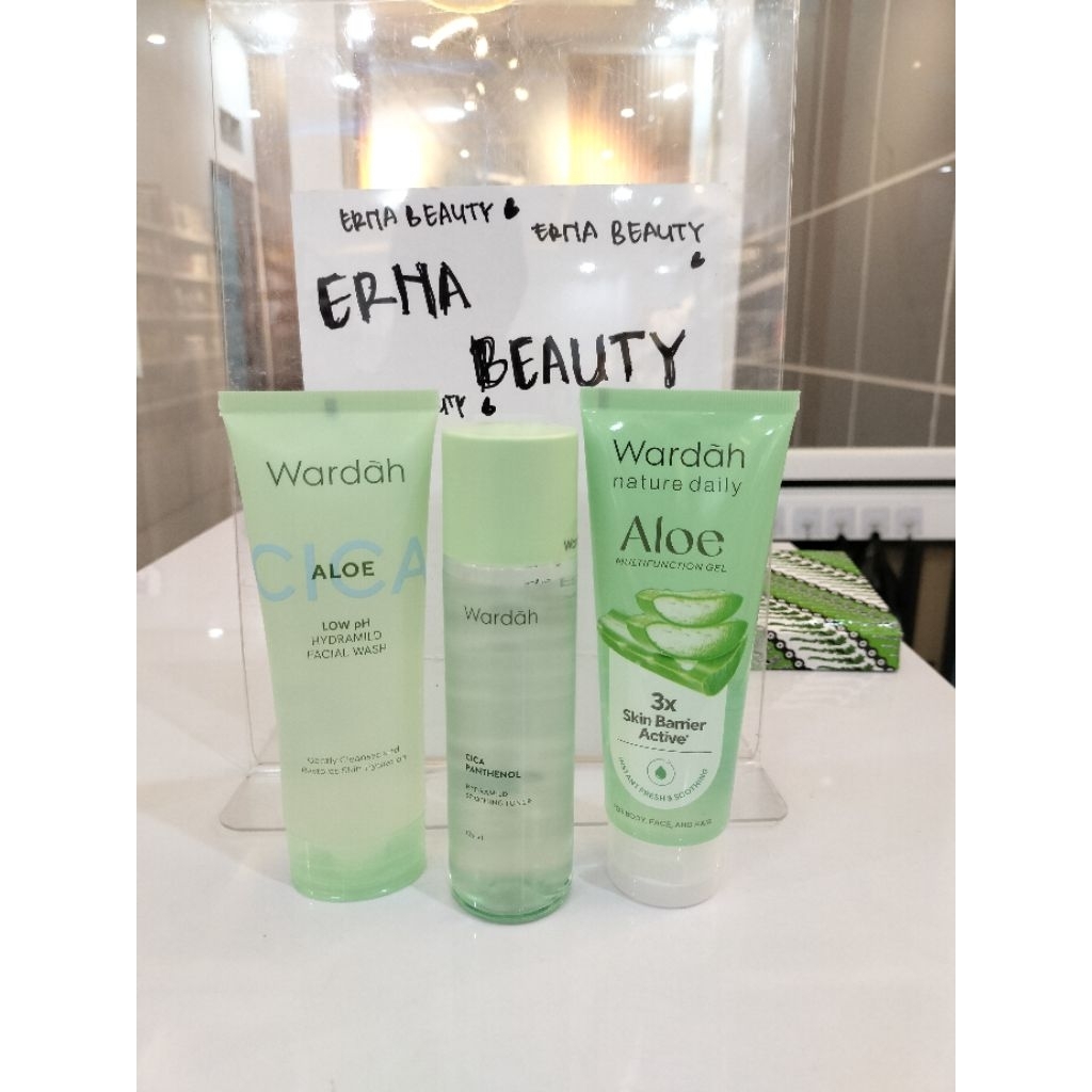 Sepaket Wardah Aloe Series Termurah 3in1