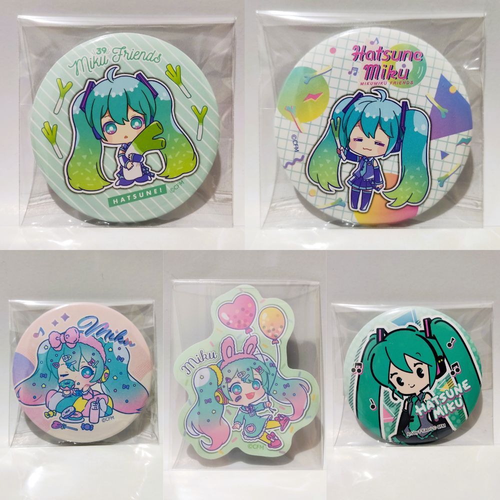 Hatsune Miku x Daiso Collection Can Badge / Sticker - Hatsune Miku