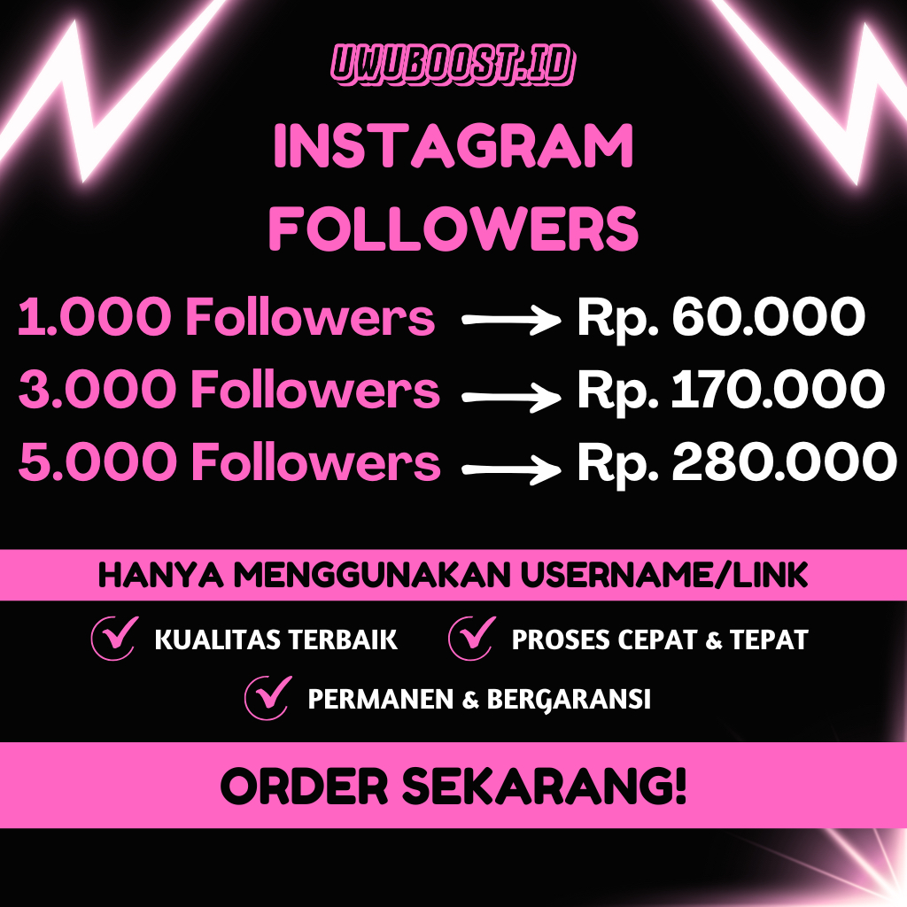 Followers Instagram Bule Real 100% Bergaransi Aman dan Kualitas Terbaik