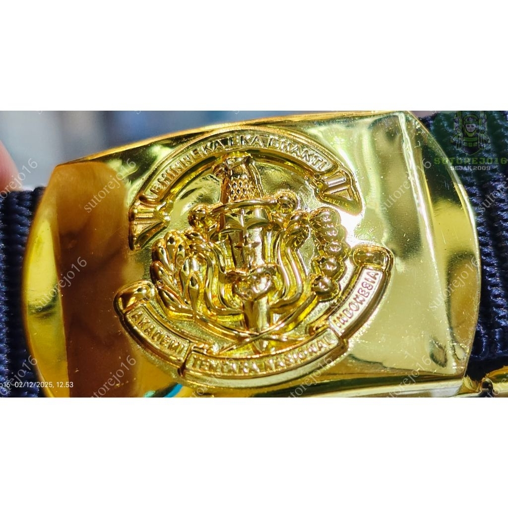 sabuk ikat pinggang pdh pdu kecil logo taruna akmil akademi tni aal model slorok