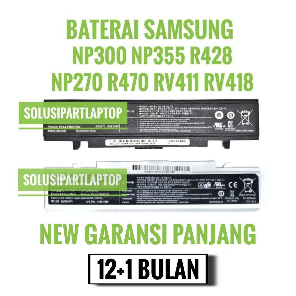 Baterai laptop Samsung R428 Np355 Np300 Np355e4x - Hitam