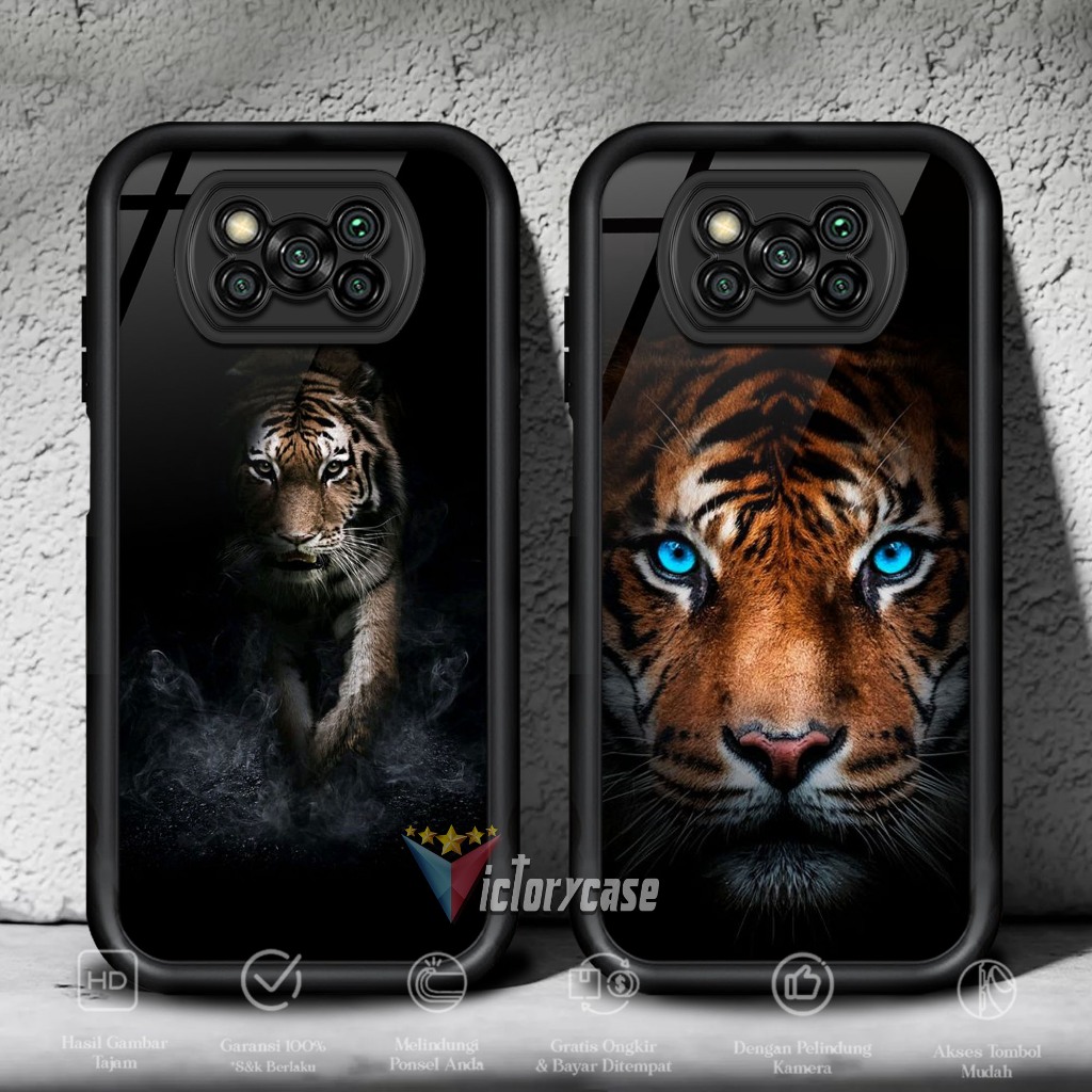Case POCO X3 X3 PRO X3 NFC Motif MACAN Cover Handphone Casing Softcase Glossy Anti Jamur