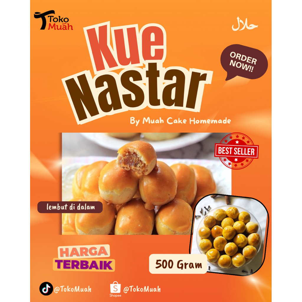 TERMURAH Kue Kering Nastar Nanas Wisman Isi 500 gram 1 Toples Homemade / Kue lebaran