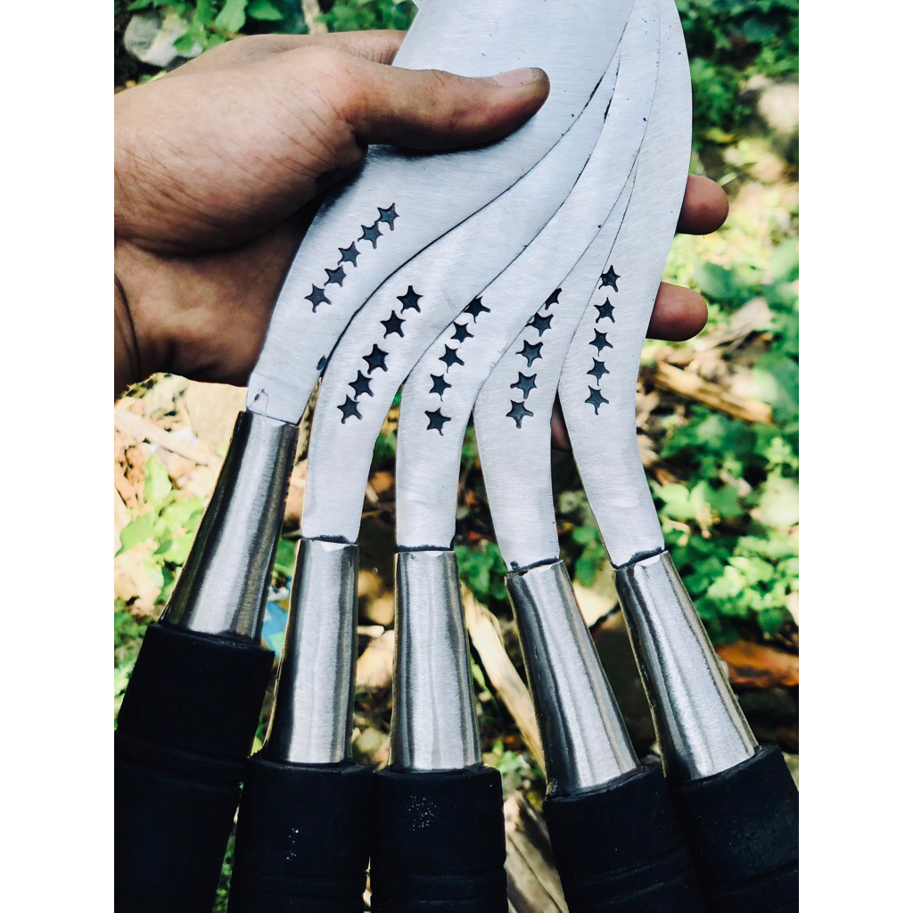 arit madura cap bintang 5 bahan full baja super untuk arit padi ,rumput gajah,ranting,dll