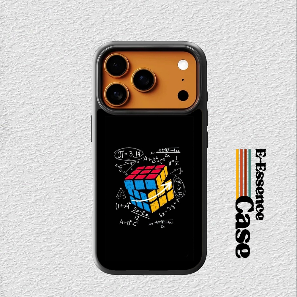 Case Casing Softcase iPhone 17 16 15 14 13 12 11 Pro Air Max Mini Plus X Xs Max XR Rubik's Cube