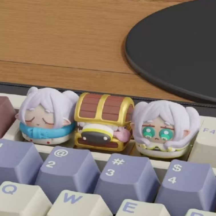 Keycaps Frieren – Anime Fantasy Minimalis | Custom Artisan Keycap