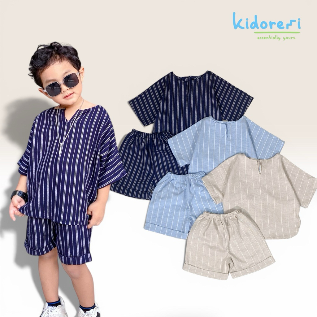 Kidoremi Linen Set - Setelan Anak Laki-Laki 1-5 Tahun
