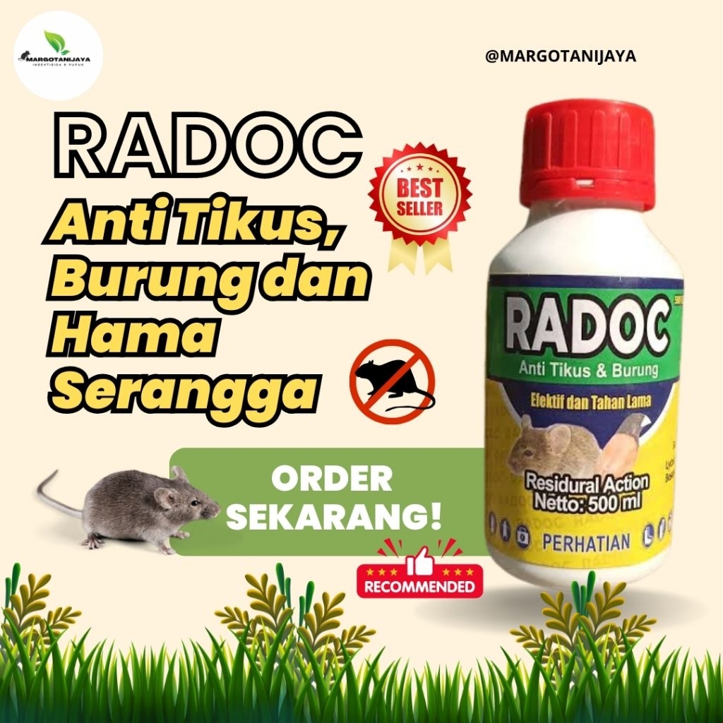 RADOC Pengusir Tikus dan Burung/ Radoc Pengusir Hama sawah dan palawija/ RADOC 500 ml