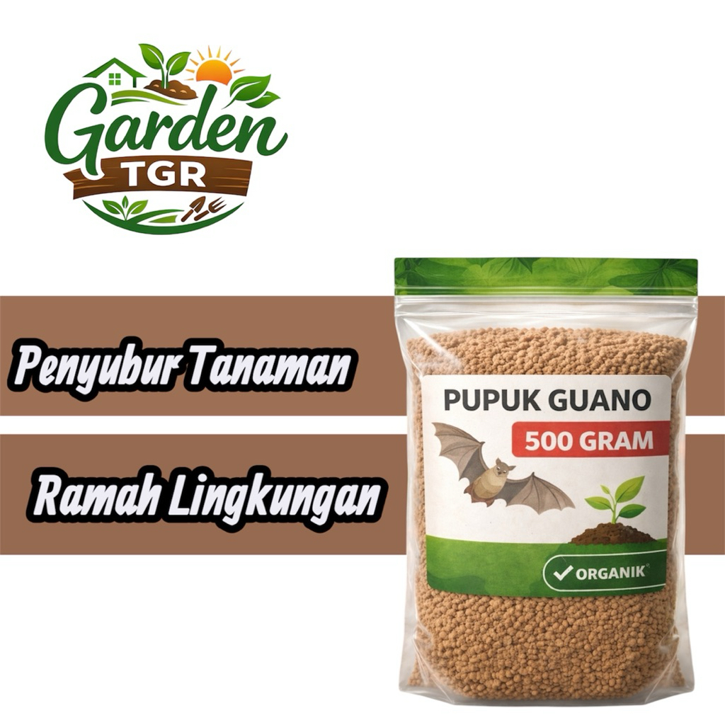 PUPUK GUANO ORGANIK ASLI 500 GRAM – PENYUBUR TANAMAN ALAMI