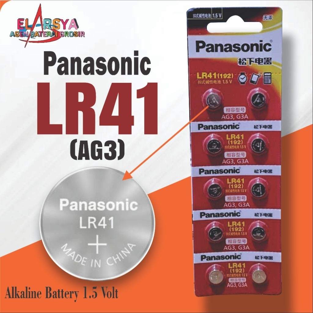 Baterai LR41 Panasonic Original batrai Lr41 panasonic ag3 L736F