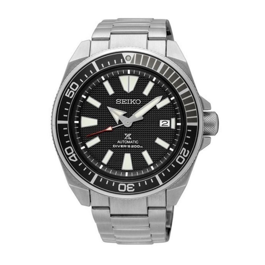 seiko prospex SRPF03K1 samurai srpf03 automatic divers black textur dial