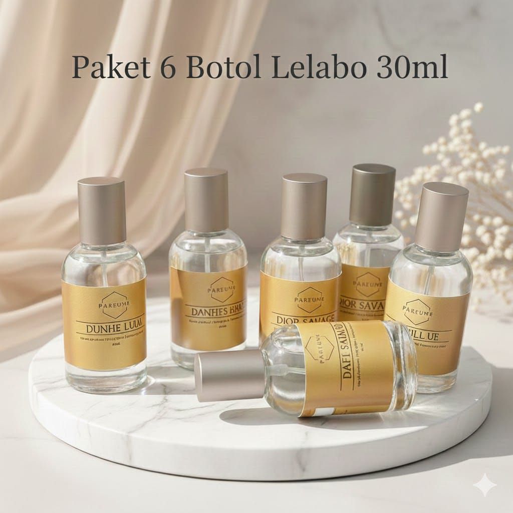 Promo Beli 1 dapat 6 Botol parfum ukuran 30ml