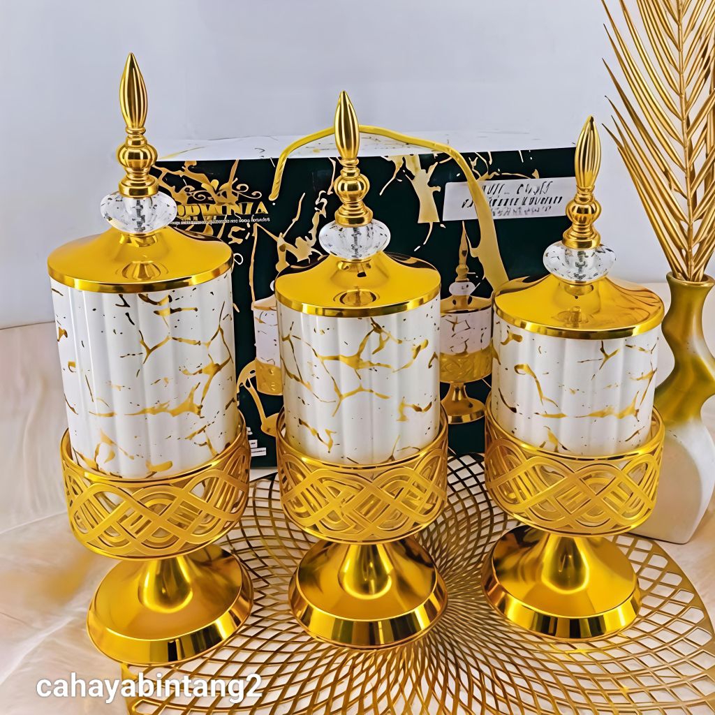 Toples Piala Sultan Keramik Marble Fiorenza Set 3pcs 195/N