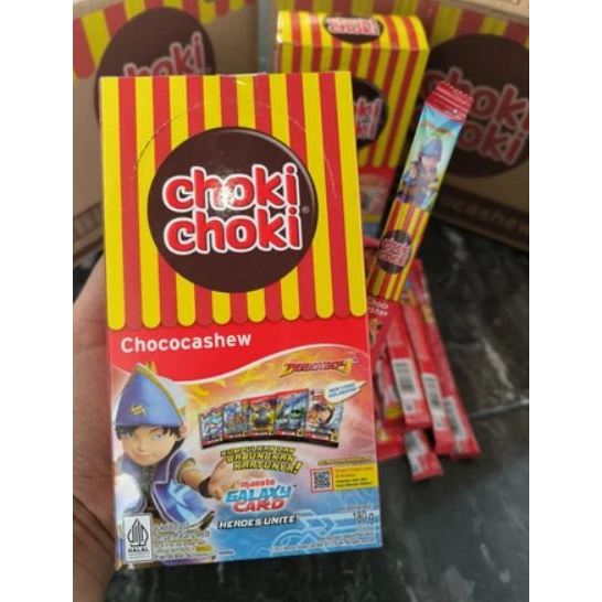Choki Choki Boboiboy Sopan / 1 box isi 20pcs Choki Choki + Card / Kartu Boboiboy Galaxy