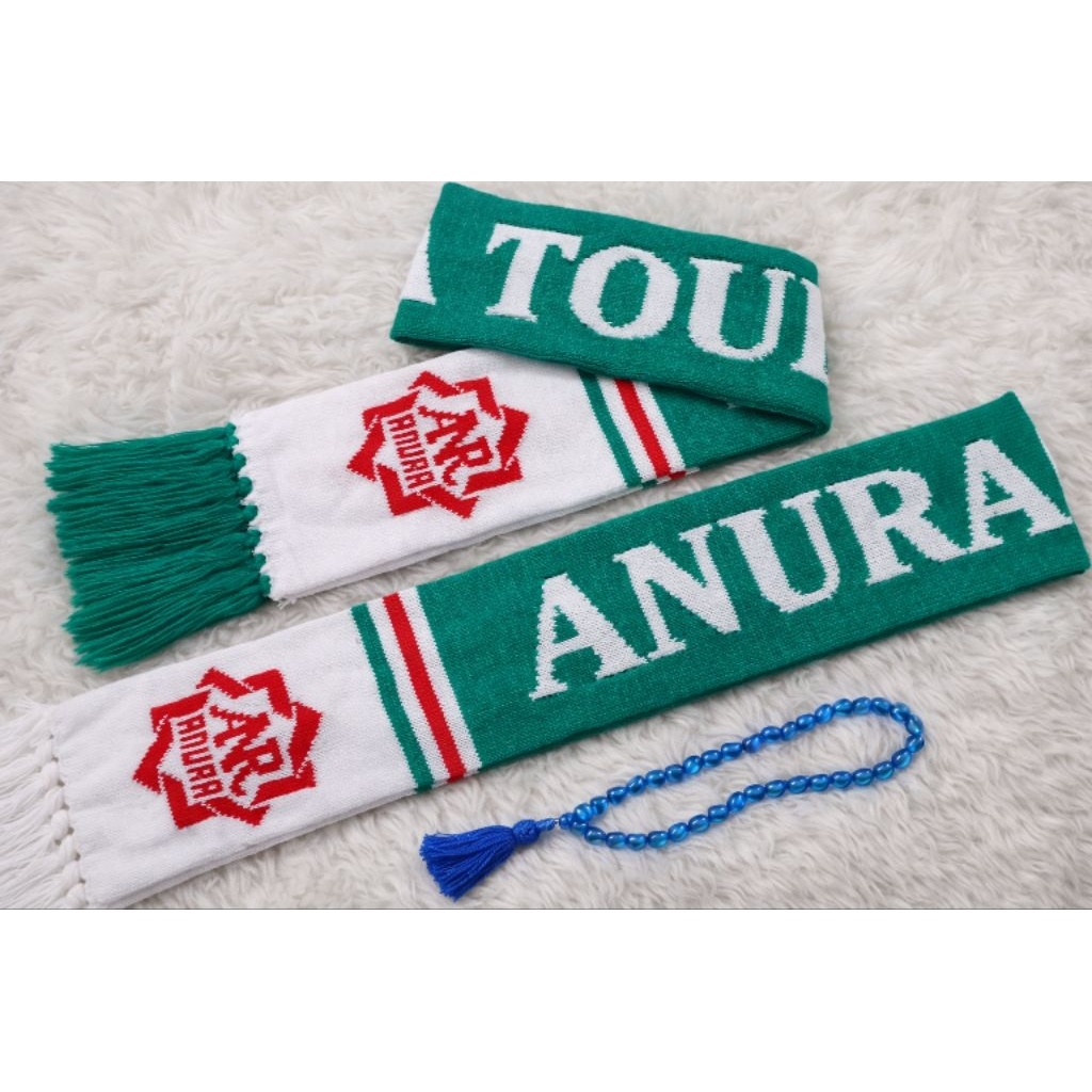 SYAL RAJUT COSTUM 130cm / SYAL RAJUT / SYAL UMROH / SYAL BOLA