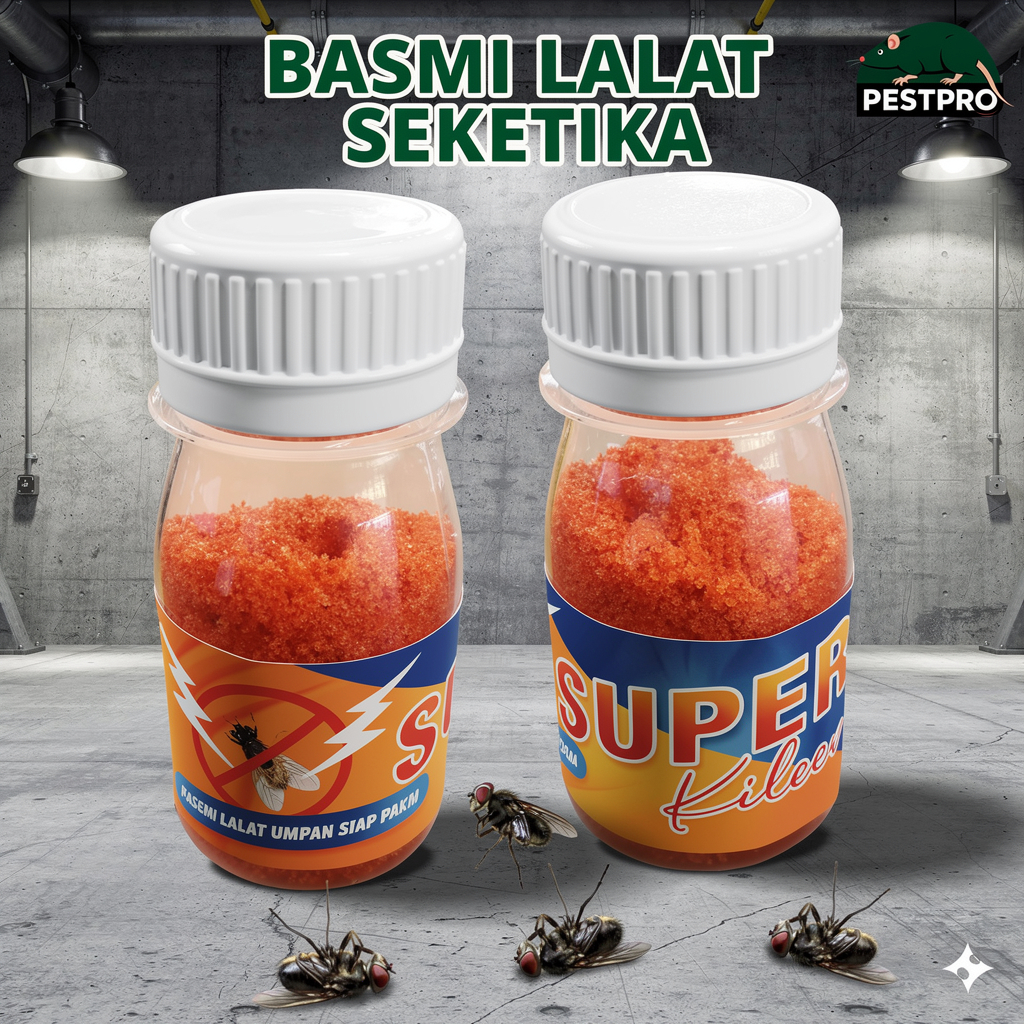 SUPER KILLER PEMBASMI LALAT AMPUH RACUN LALAT / Racun Lalat Paling Ampuh