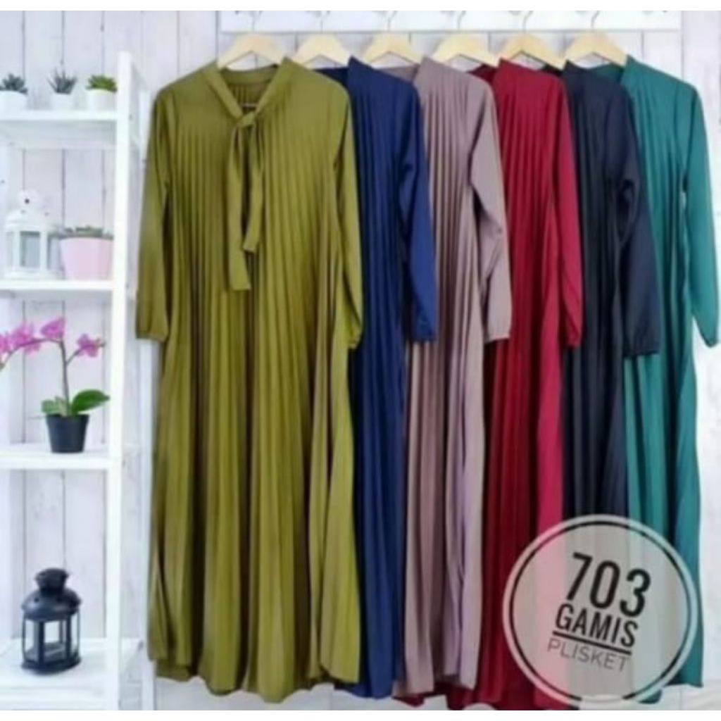 NF gamis plisket hyget