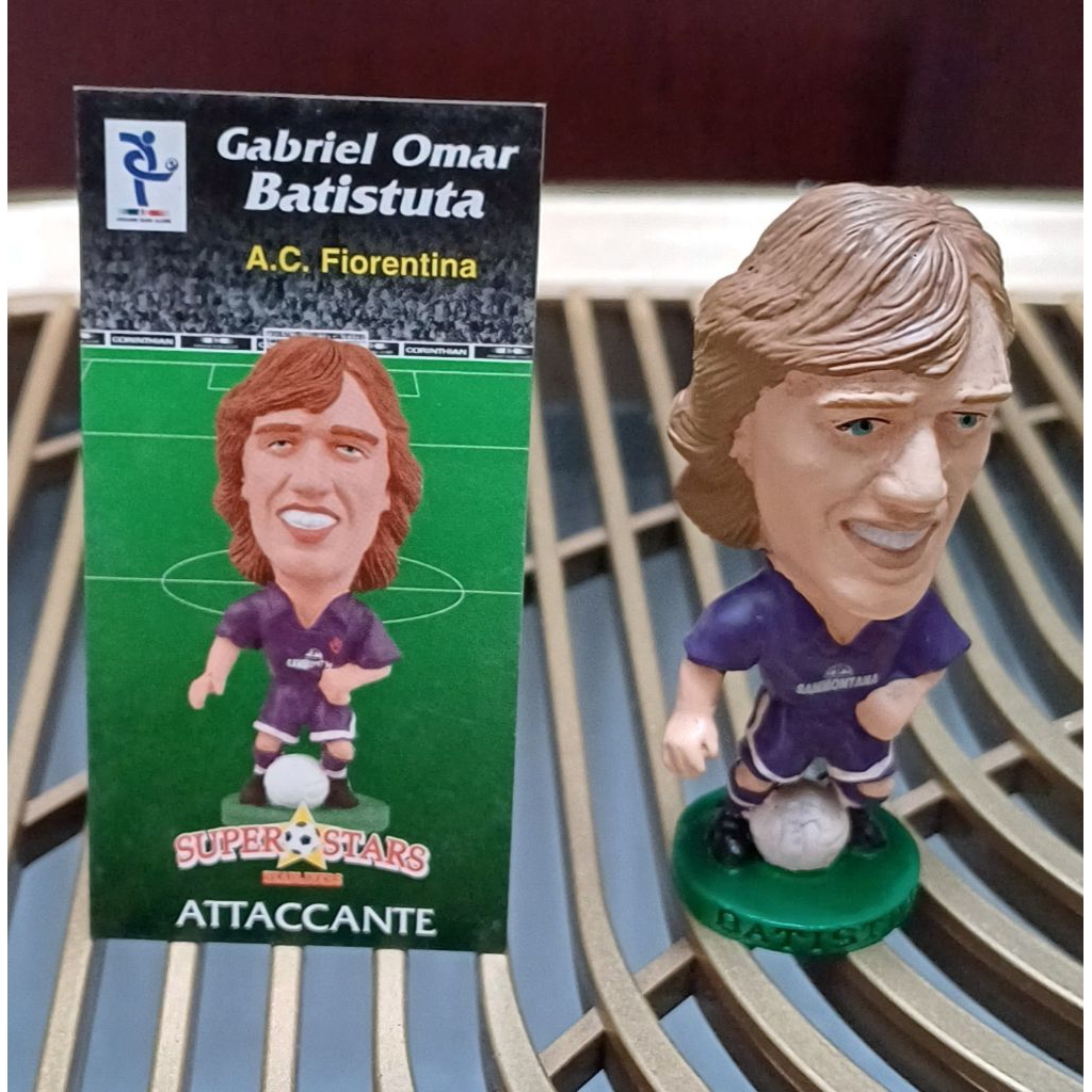 Corinthian Prostars Batistuta Fiorentina home, card (kartu sertifikat) bahasa Italia