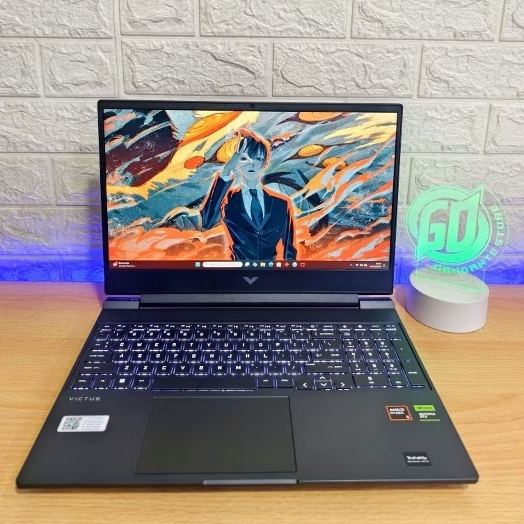 HP VICTUS 15 Ryzen 5 RTX 4050 6GB RAM 16GB SSD 512GB Ber-Garansi Resmi Original