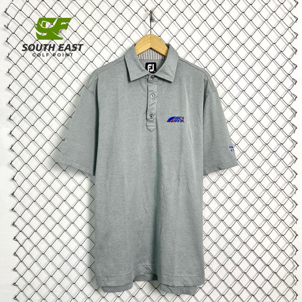 Polo Shirt FJ Golf Original - Kaos Polo Footjoy Golf Warna Abu