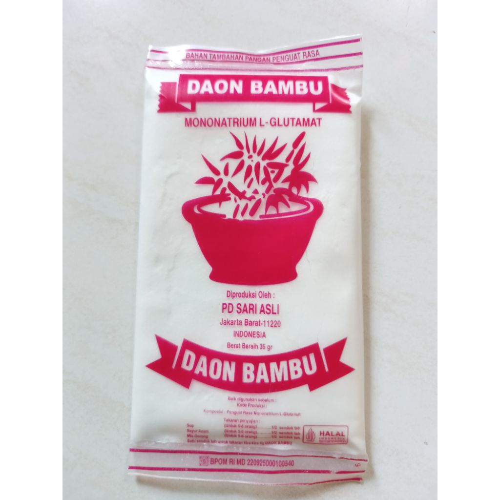 Penyedap Rasa cap Daon Bambu / Micin / Vetsin