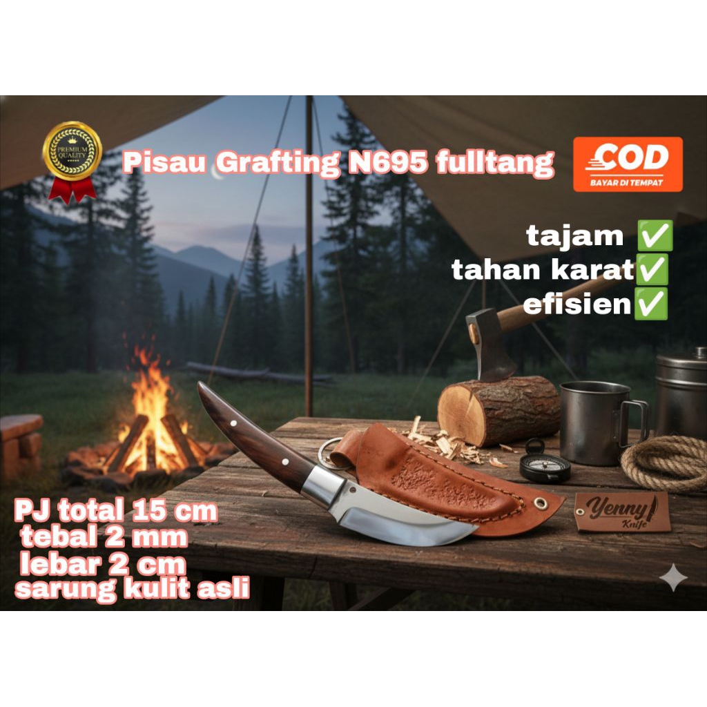 Pisau Grafting Jepang / pisau grafting original / pisau grafting baja n695 tahan karat / pisau stek 