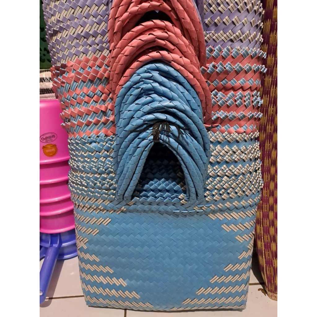 jingjingan anyam tas anyam tas belanja