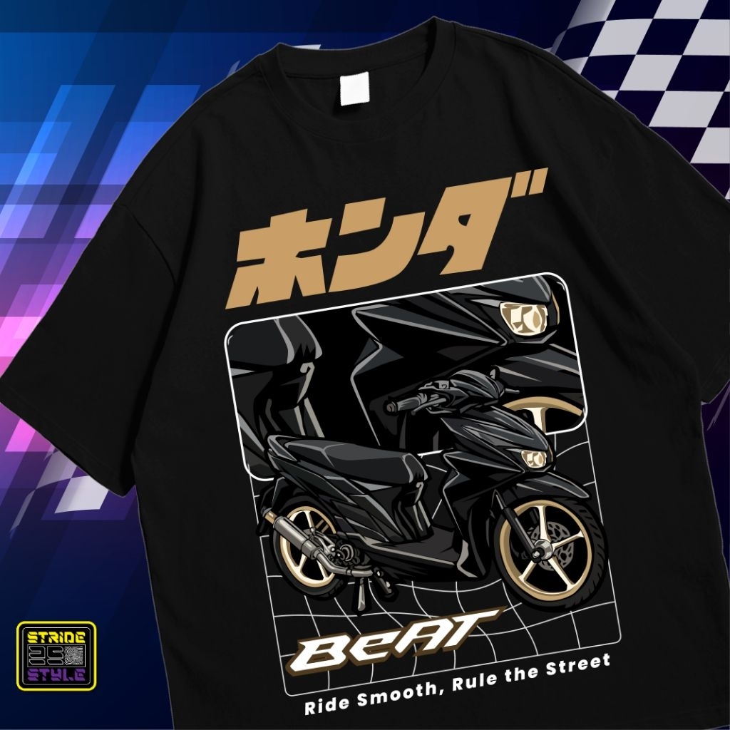 Kaos T-shirt Otomotif Baju Distro Honda Beat Street