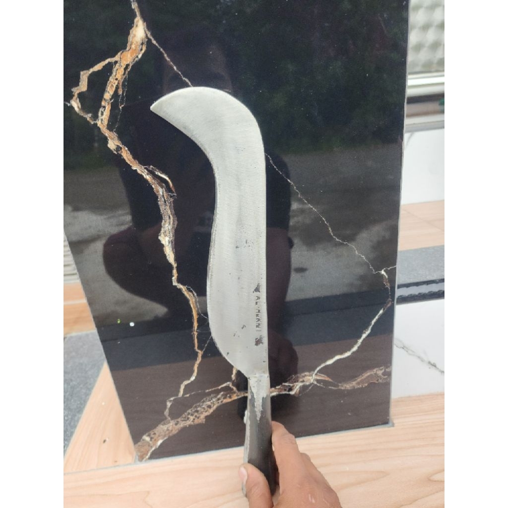 ​arit bendo Baja Per Asli Super Tajam - Sabit Tebas Semak Rumput Alat Kebun Kuat