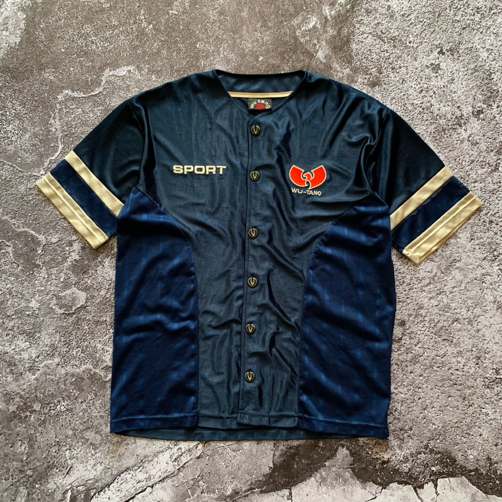 Vintage Wu Tang Clan Jersey | Wu Wear | Jersey Hip Hop Pria Wuwear Wutang Clan