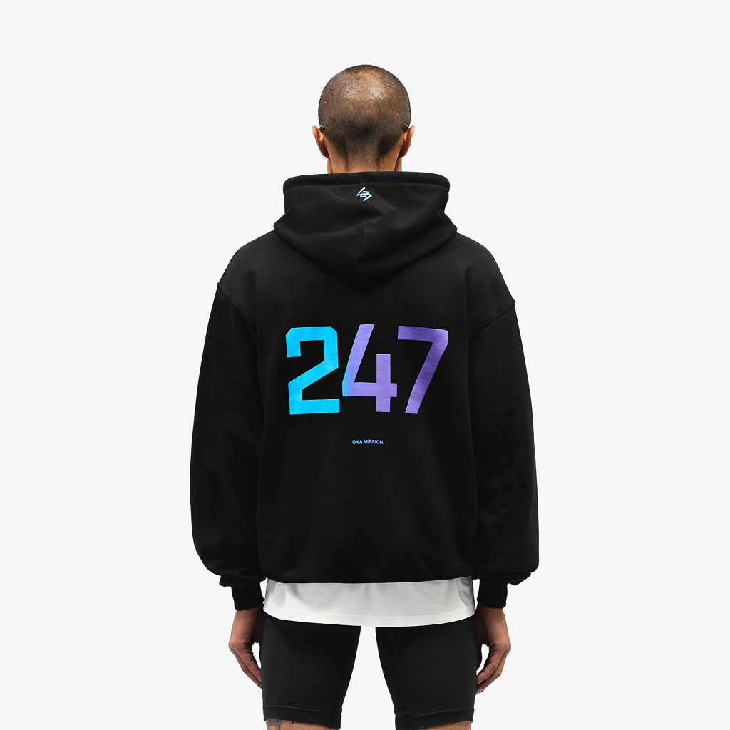 Hoodie Represent 247 Gym Purple Fade
