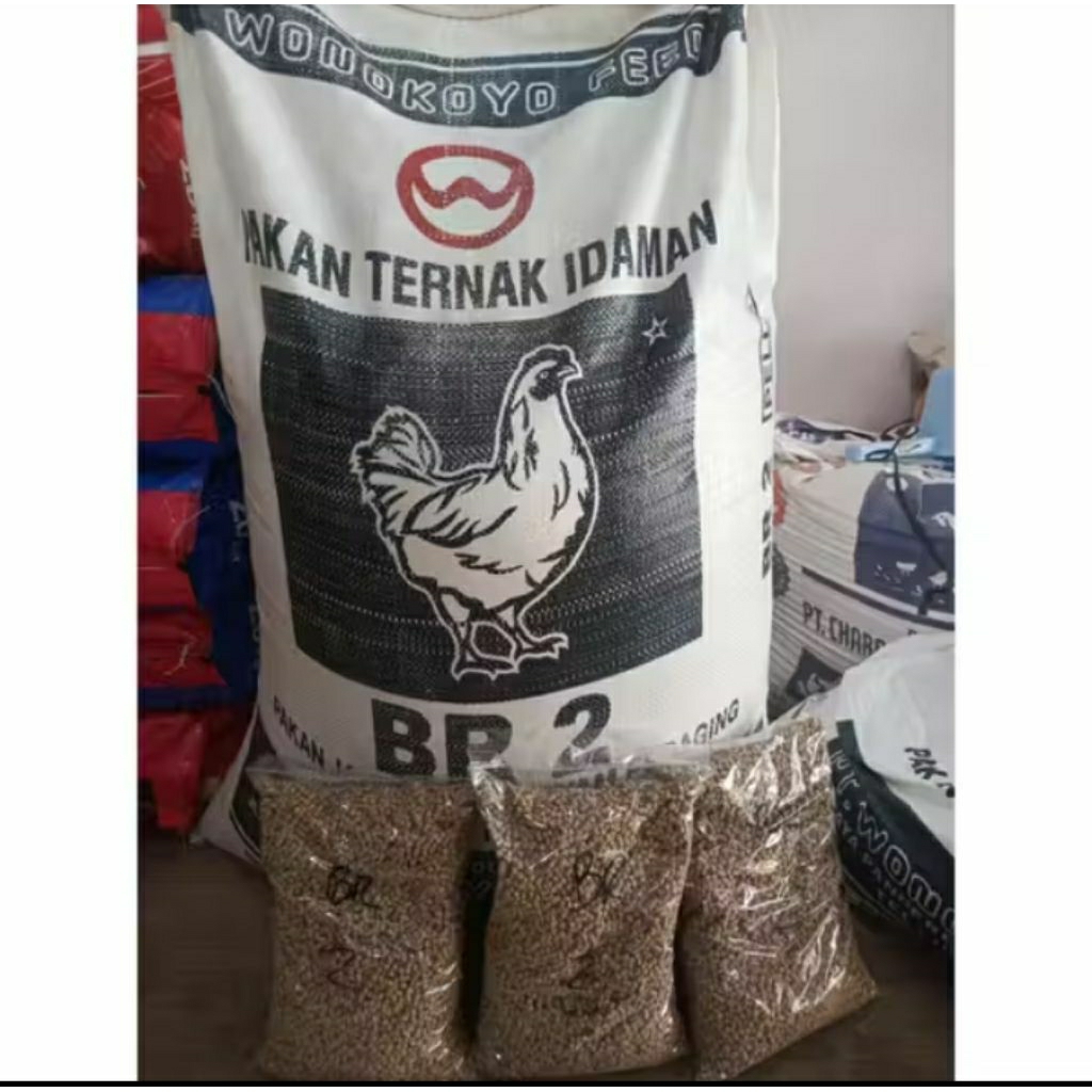 Br 2 wonokoyo pellet pakan ayam pedaging 1 kg