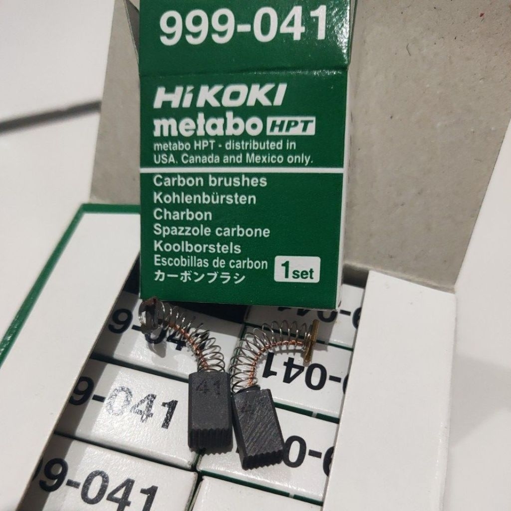 Carbon brush bor hitachi 041 CB 999-041 HIKOKI Arang / areng 999041 Kul / spull 999 041