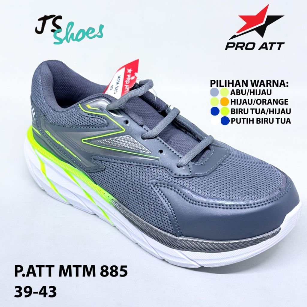PRO ATT MTM 885 - SEPATU SNEAKERS TALI PRIA DEWASA MERK PRO ATT ORIGINAL