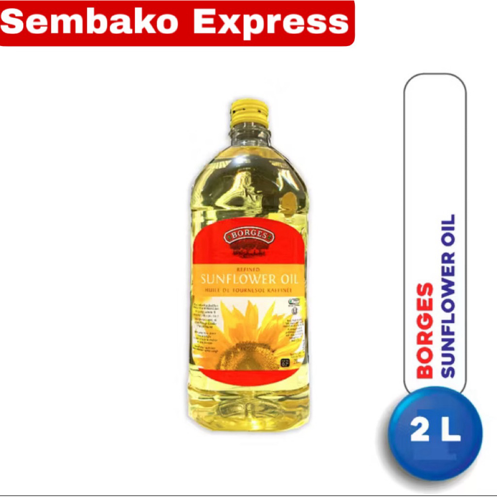 Borges Sunflower Oil 2L - Minyak Bunga Matahari Import Berkualitas Tinggi