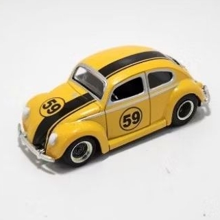 Jada Toys Skala 64 VW Kodok kuning GiftPack Series