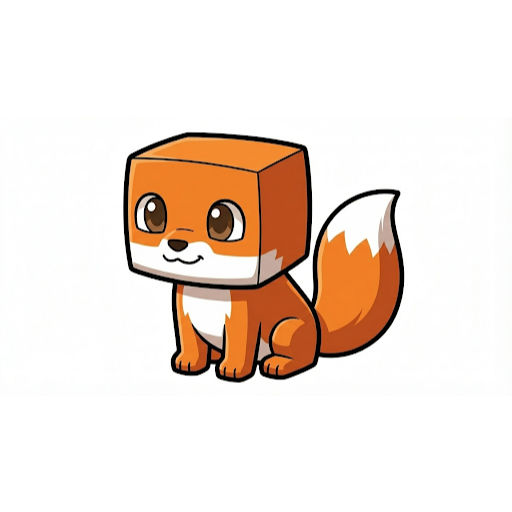 Mainan Action Figure kecil susun rakit My World Fox Rubah