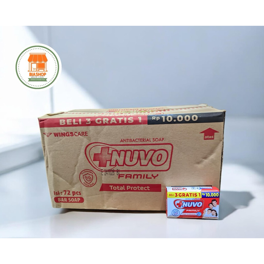 Sabun Nuvo Batang 72gram perDUS