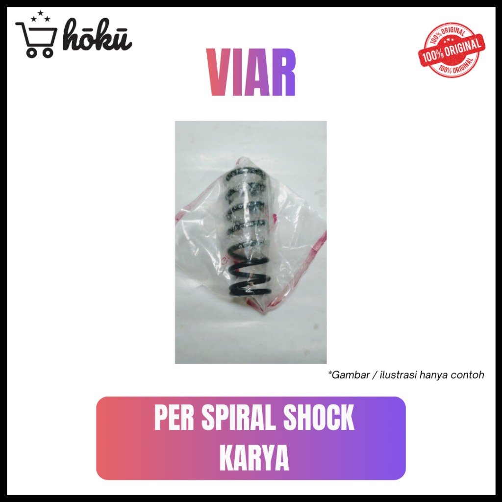 VIAR KARYA - Per Spiral Sok beker Belakang / Per Spiral Sok Belakang Roda Tiga Sparepart Viar