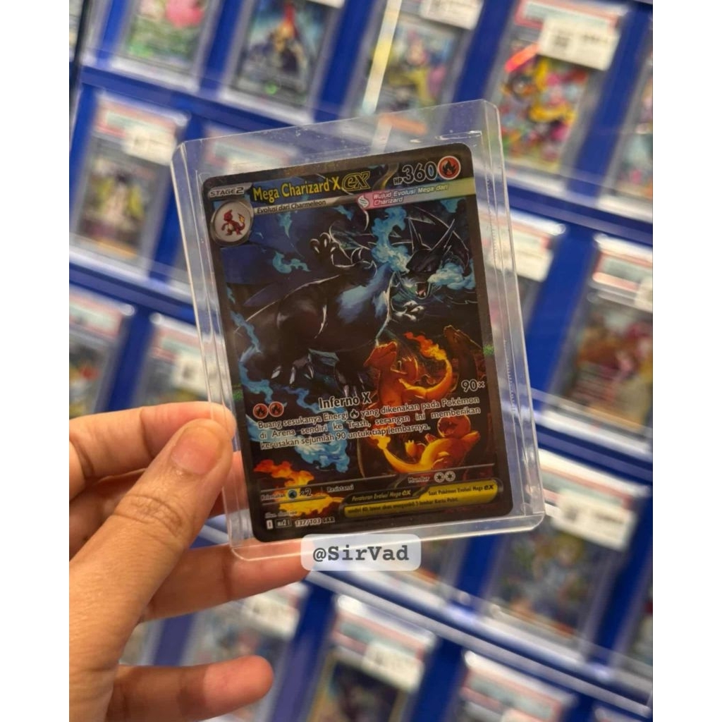 kartu pokemon TCG MEGA CHARIZARD X EX SAR