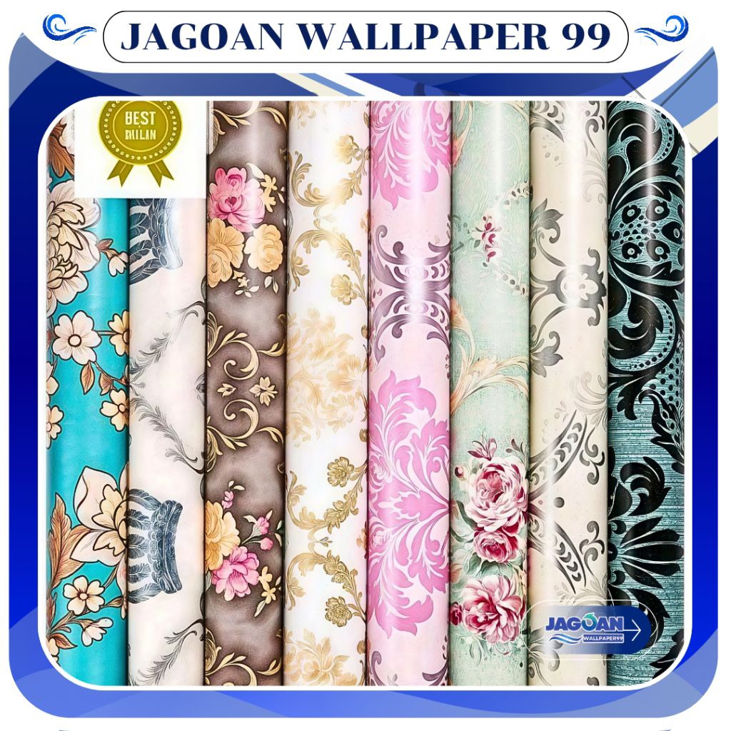 Wallpaper Dinding Batik Putih Classic Wallpaper Dinding Ruang Tamu Motif Batik Putih Classic