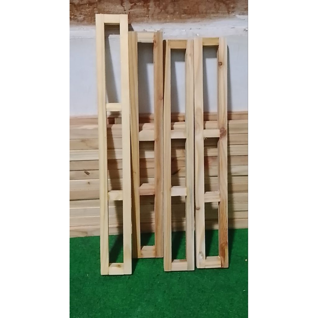 sasis miniatur truk plastik bahan kayu jati belanda