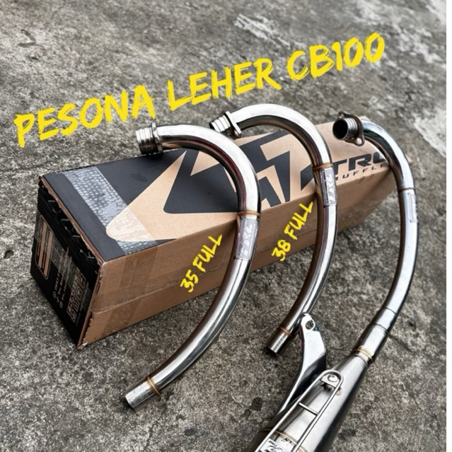 LEHER KNALPOT CB100 STAINLESS